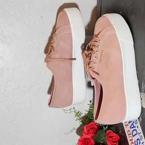 SUPERGA 2790 SUECOTLINW Flatform Shoe Women's 9.5